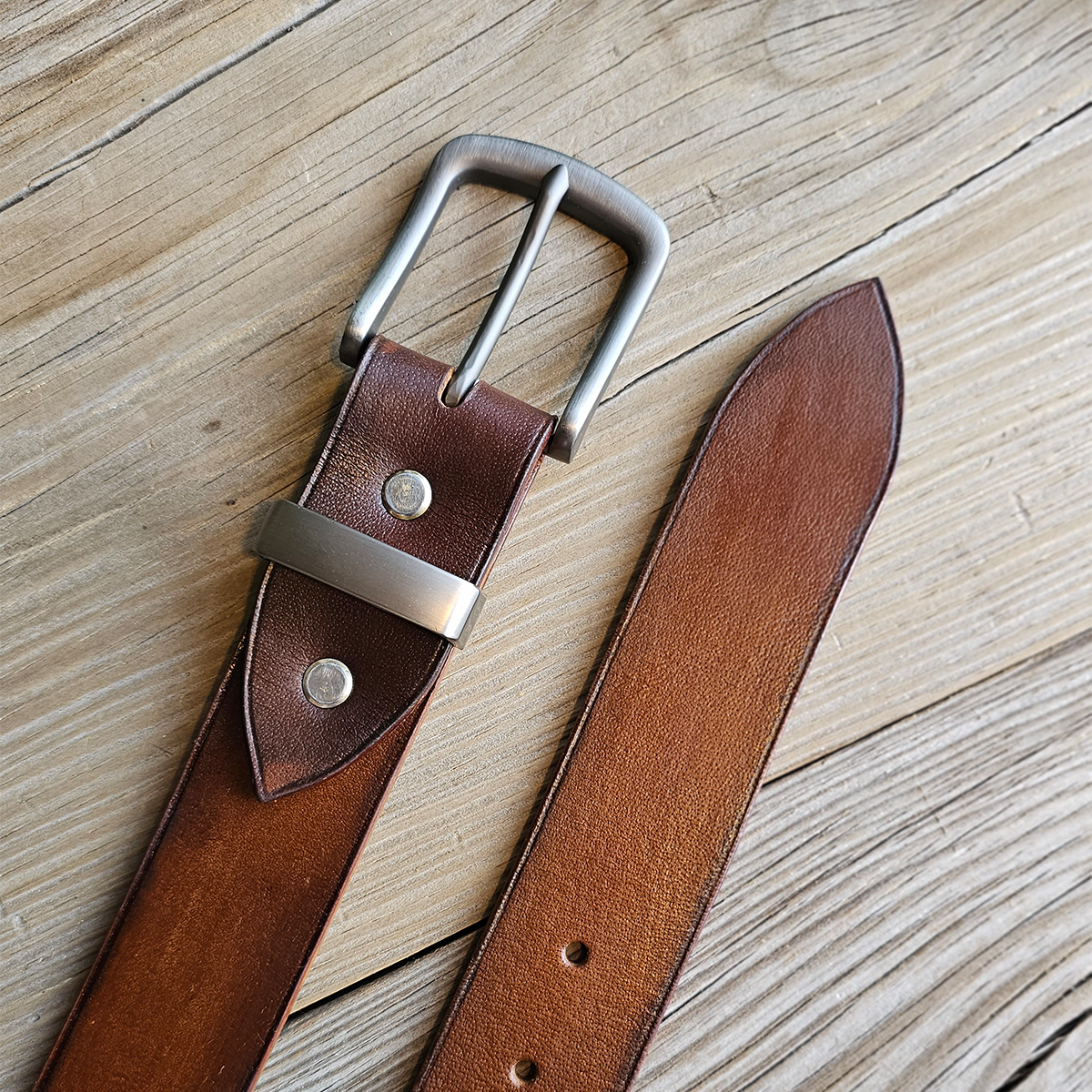 Handmade Full-Grain Veg Tanned Leather Belt – Built to Last