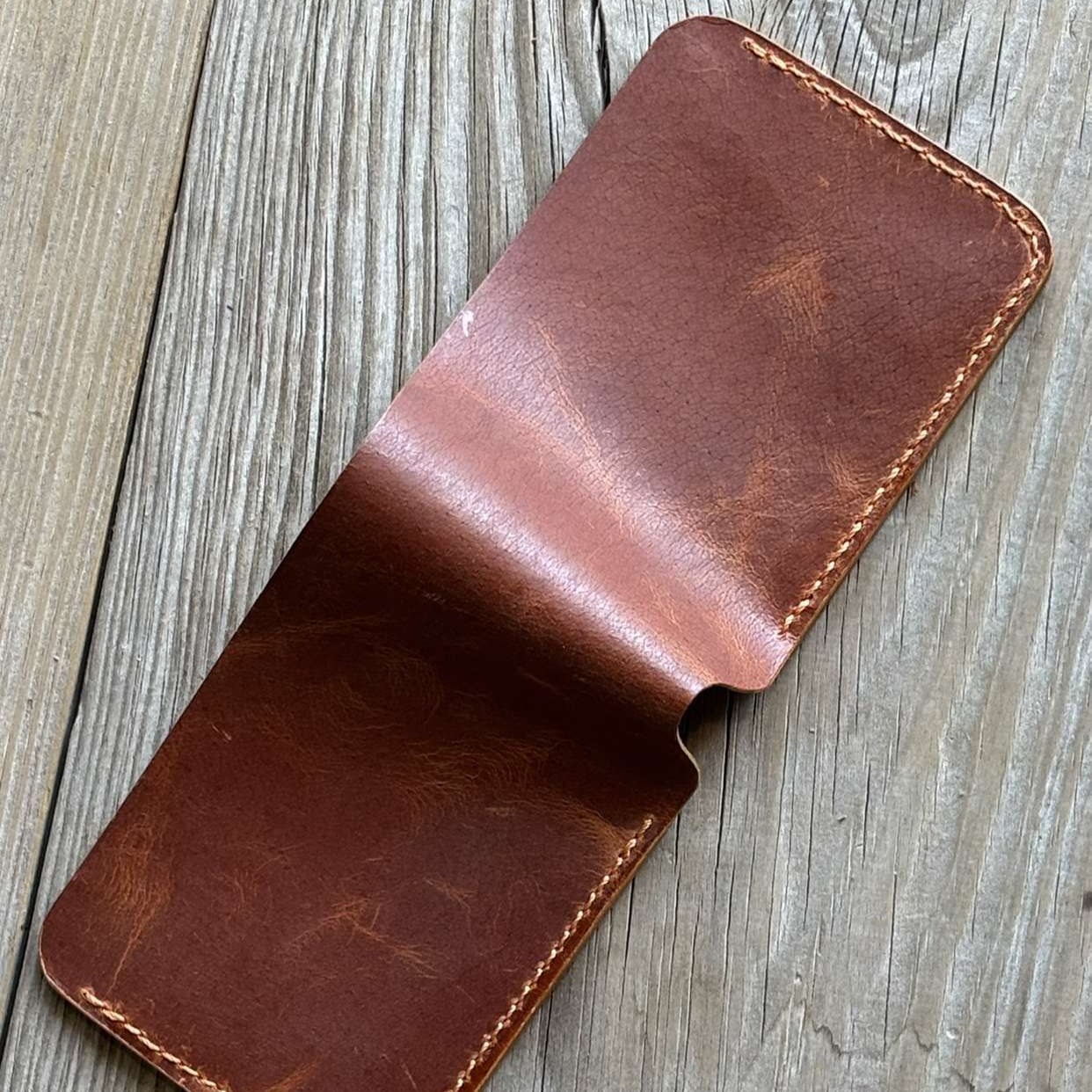 No.61 The Legacy Bifold Classic Wallet - Full-grain, Pull-Up Leather