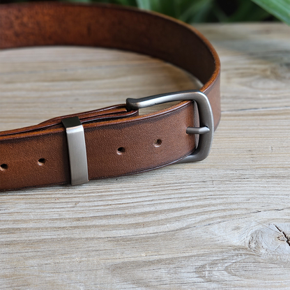 Handmade Full-Grain Veg Tanned Leather Belt – Built to Last
