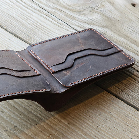 No.61 The Heritage Bifold Classic Wallet – Handmade Full-Grain Leather Wallet