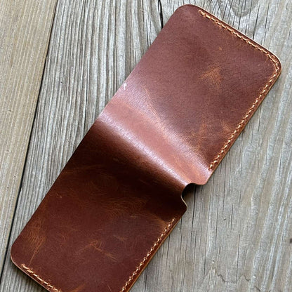 No.61 The Legacy Bifold Classic Wallet - Full-grain, Pull-Up Leather